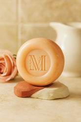 Nettoyant visage solide doux Rose - Peau mixte à sèche, anti tiraillements, teint éclatant