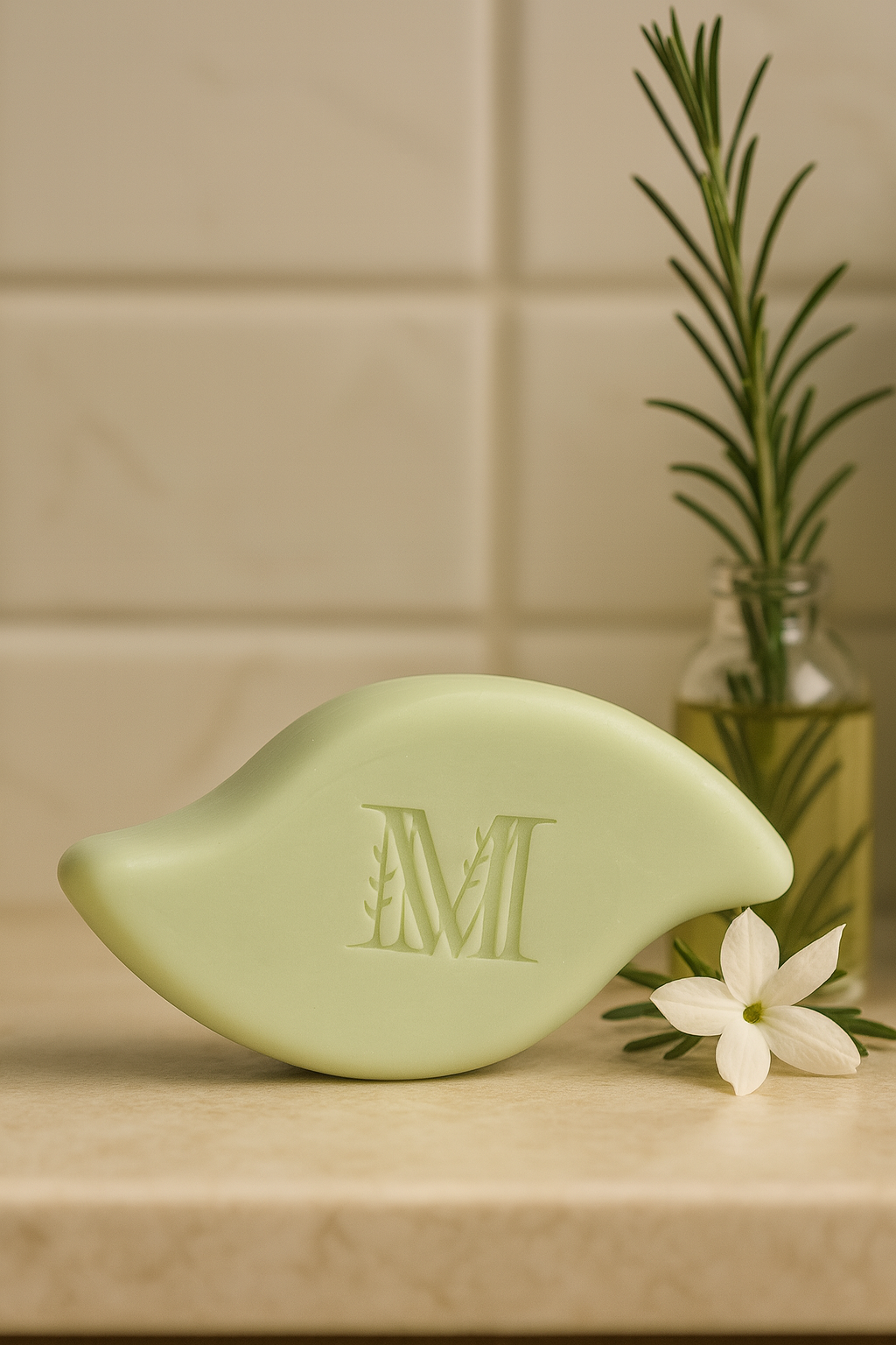 Shampoing solide régulateur sans sulfate - Anti Cheveux gras - fleurs de jasmin