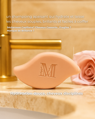 Shampoing solide hydratant sans sulfate Rose -  Cheveux mixtes et anti cheveux secs