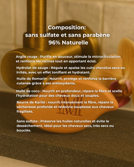 Shampoing solide nourrissant sans sulfate - Orchidée- Anti cheveux secs