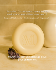 Nettoyant visage solide doux peau sensible - Fleurs de garrigue