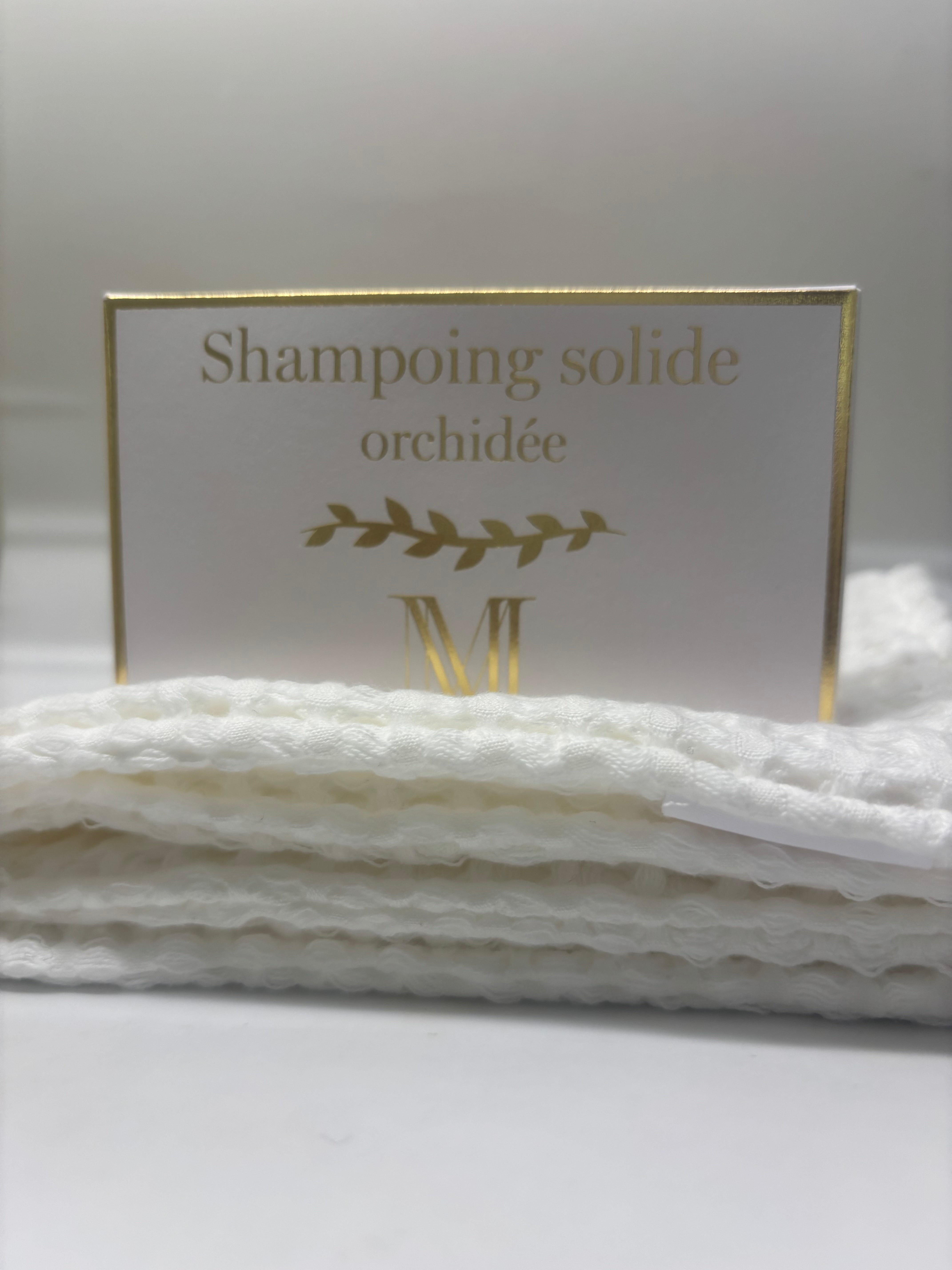 Shampoing solide nourrissant sans sulfate - Orchidée- Anti cheveux secs