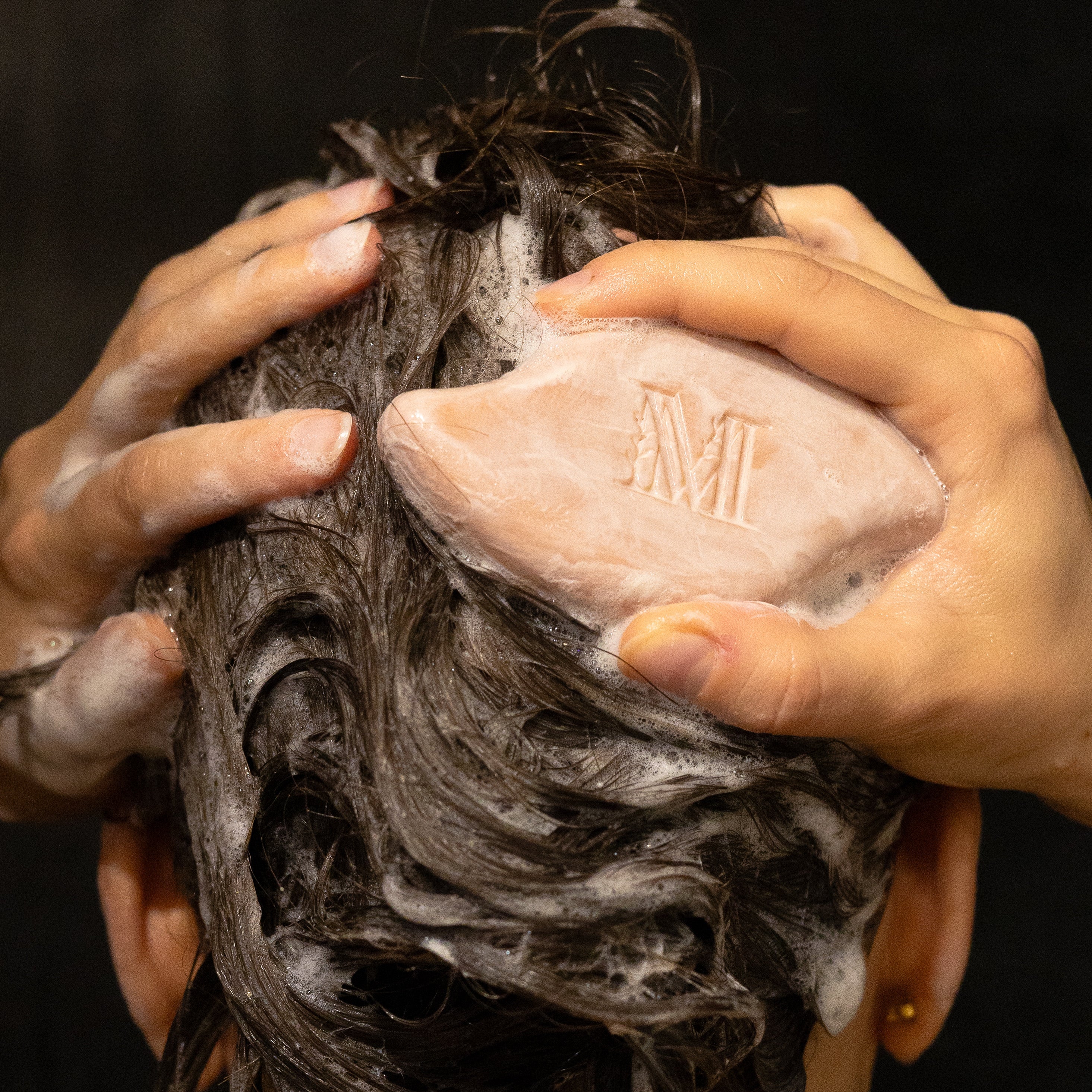 Shampoing solide hydratant sans sulfate Rose -  Cheveux mixtes et anti cheveux secs