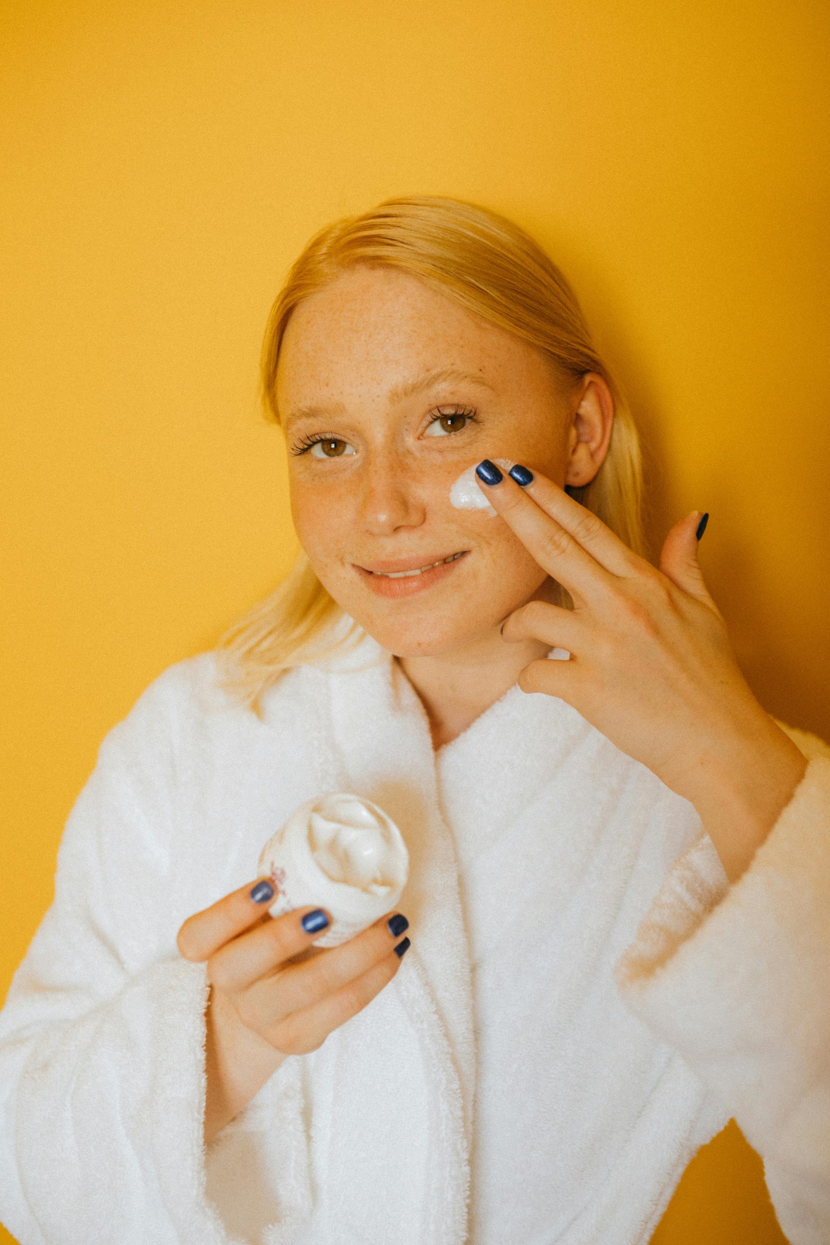 Routine hydratation visage mise en place